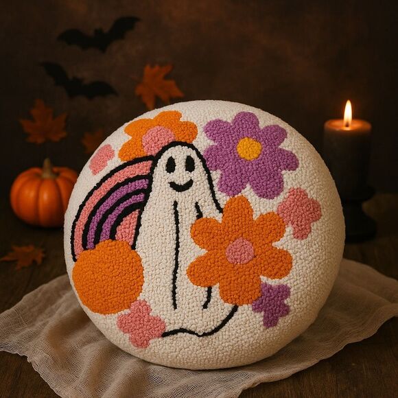 🎃 Cupcakes and Cashmere Halloween Decorative Pillow 👻 NWT - Picture 1 of 4